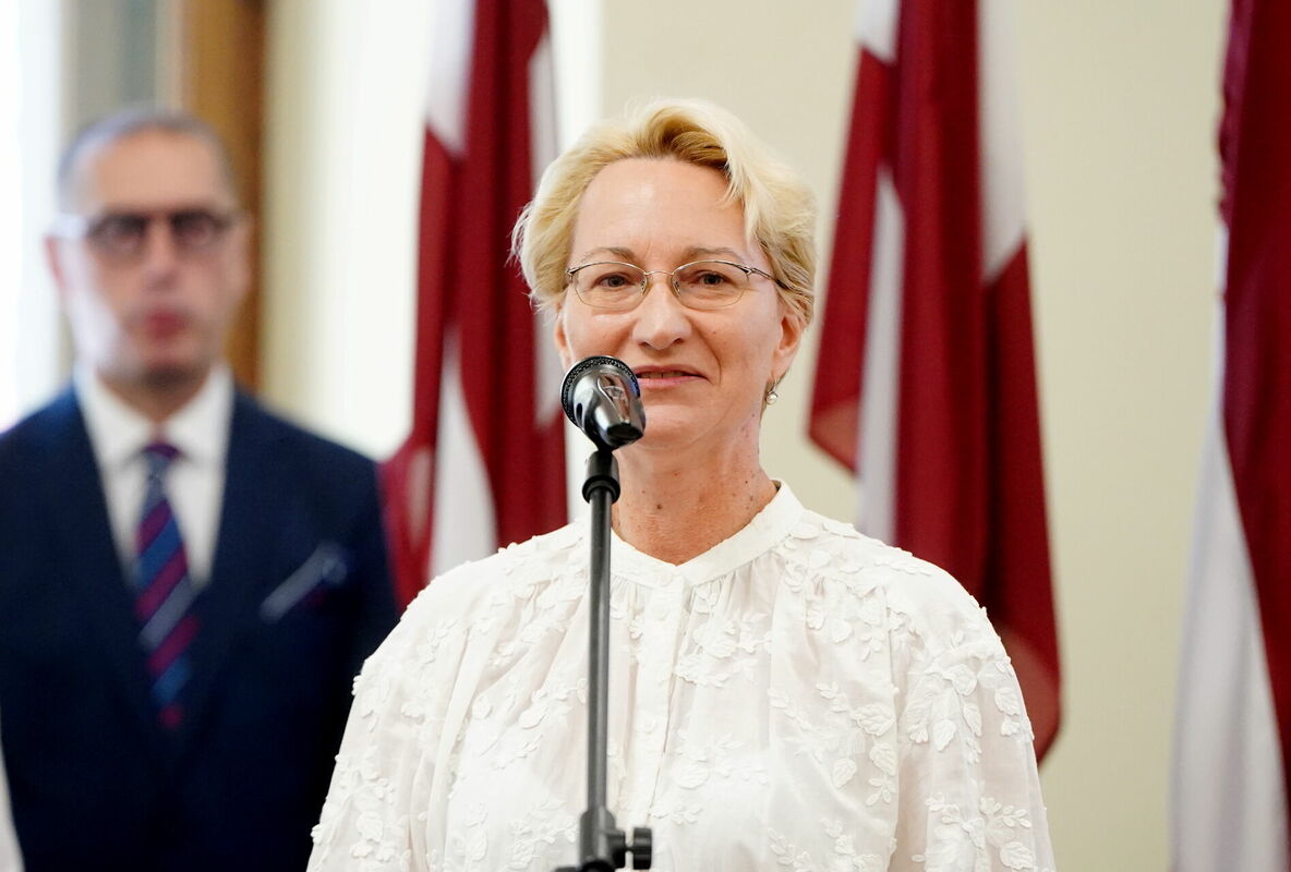 Ārlietu ministrijas parlamentārā sekretāre Dace Melbārde. Foto: Zane Bitere/LETA