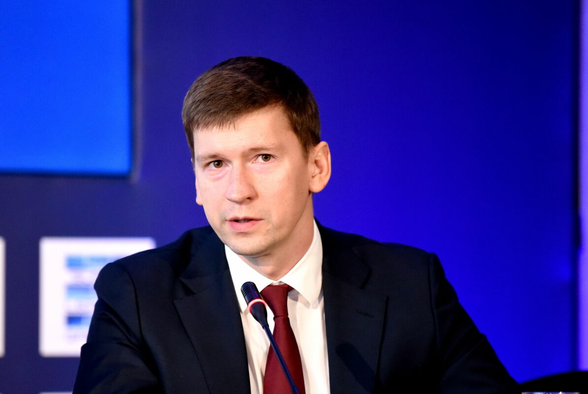 Latvijas Futbola virslīgas valdes priekšsēdētājs Maksims Krivuņecs. Foto: Zane Bitere/LETA