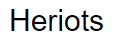 "Heriots" SIA veterinārā aptieka