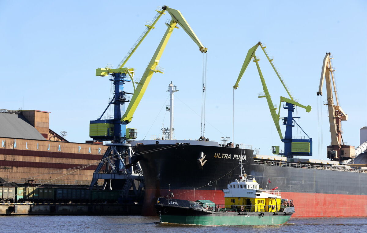 Ventspils ostas teritorija. Foto: Evija Trifanova/LETA