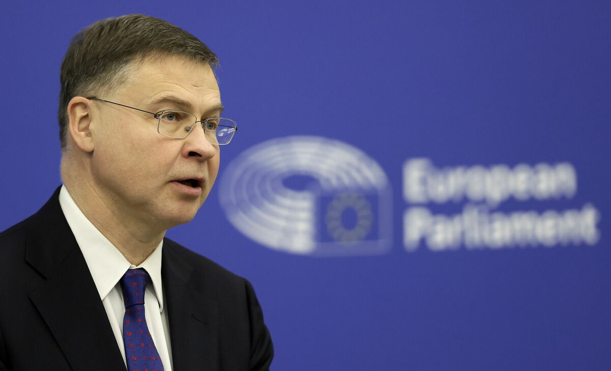 Valdis Dombrovskis. Foto: scanpix/EPA/RONALD WITTEK