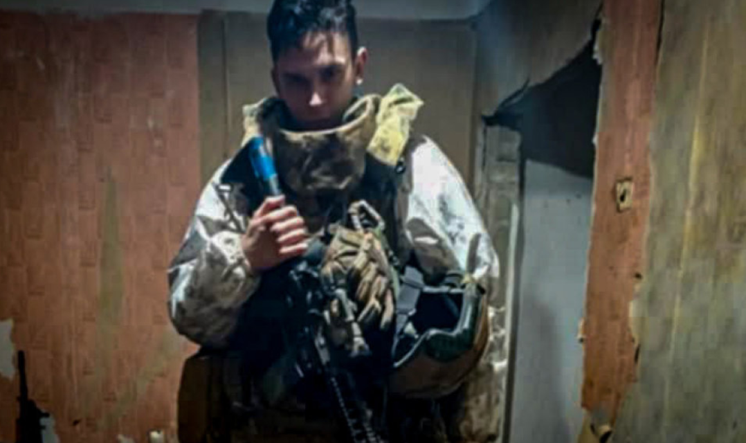 Lietuviešu karavīrs Tomass Valentēlis, kurš gāja bojā Ukrainā / Foto no T.Valentėlis sociālā tīkla konta / V.Balkuno foto.