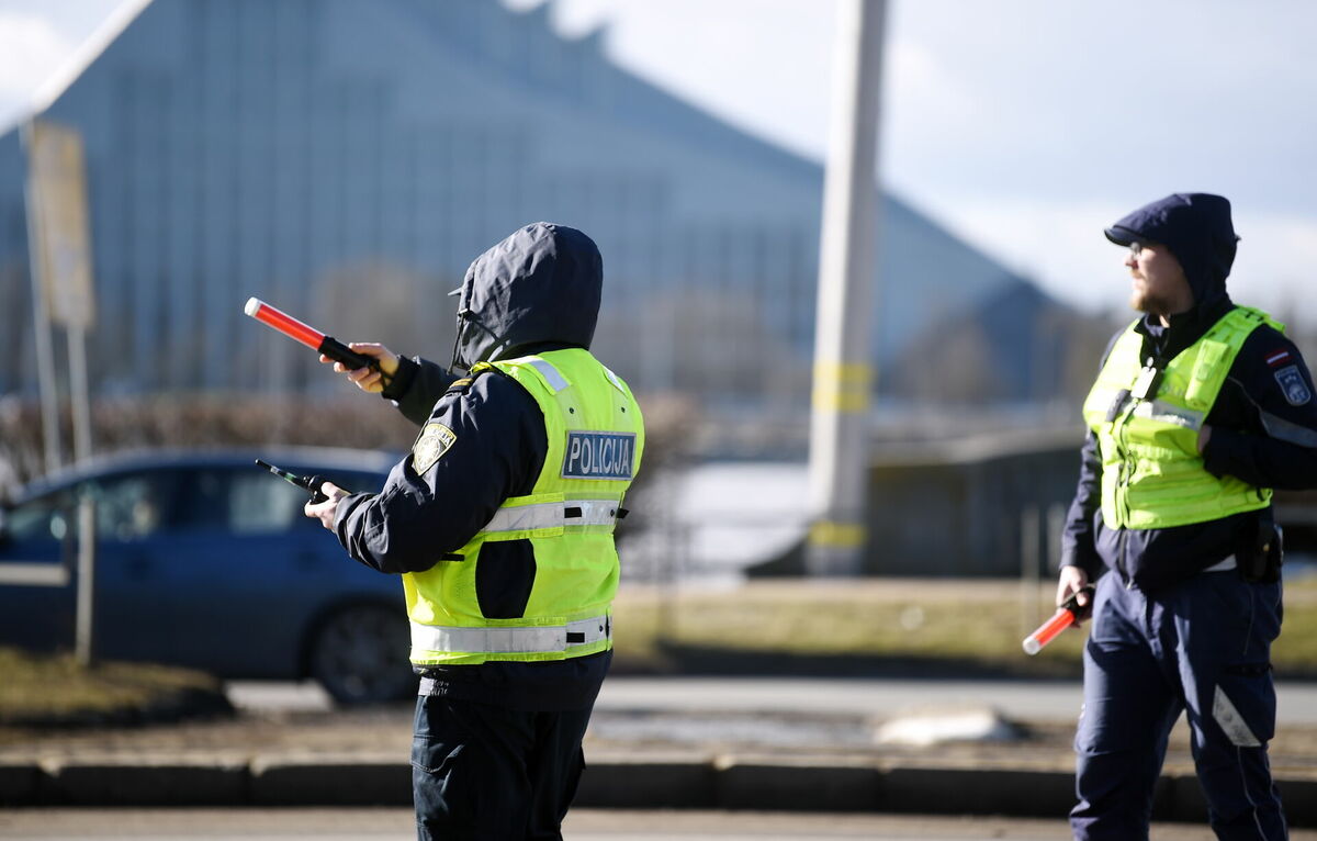 Policija. Foto: Zane Bitere/LETA