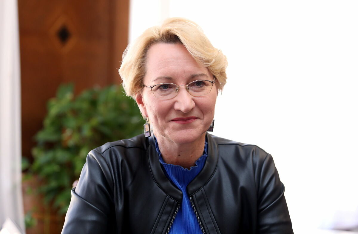 Izglītības un zinātnes ministre Dace Melbārde. Foto: Ieva Leiniša/LETA