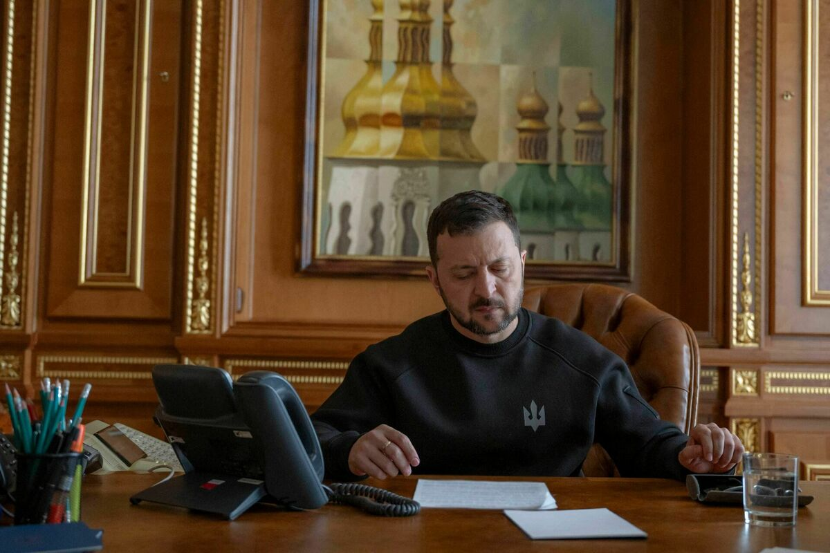 Volodimirs Zelenskis. Foto: UKRAINIAN PRESIDENTIAL PRESS SERVICE / AFP / Scanpix