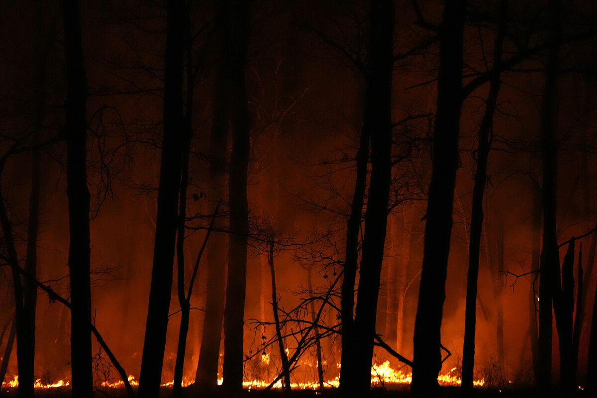 Ugunsgrēks Ņūdžersijā. Foto: AP Photo/Chris Szagola/Scanpix