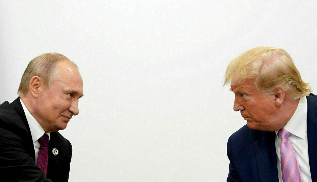 Vladimirs Putins un Donalds Tramps. Foto: scanpix/REUTERS/Kevin Lamarque