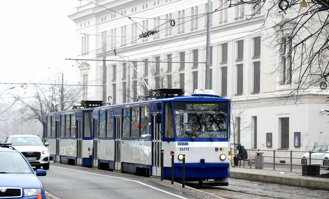Tramvajs. Foto: Zane Bitere/LETA