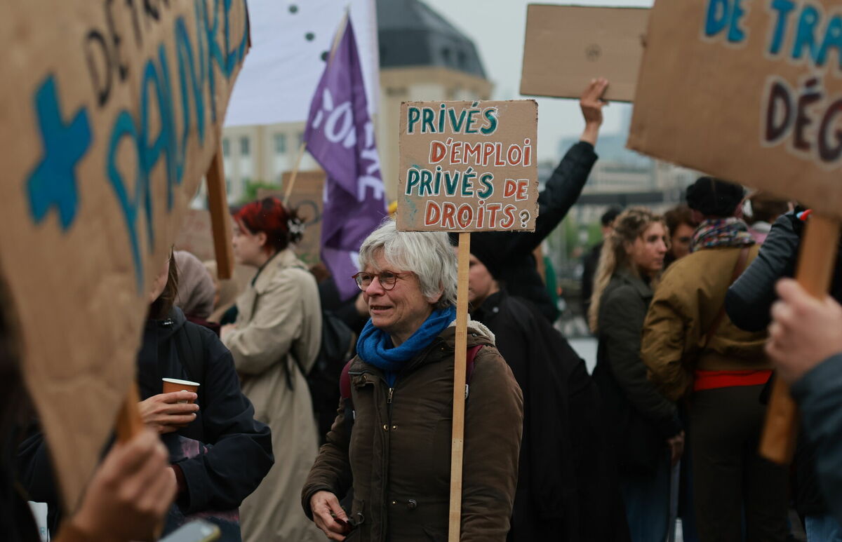 Protesti Beļģijā. Foto: EPA/OLIVIER HOSLET/Scanpix