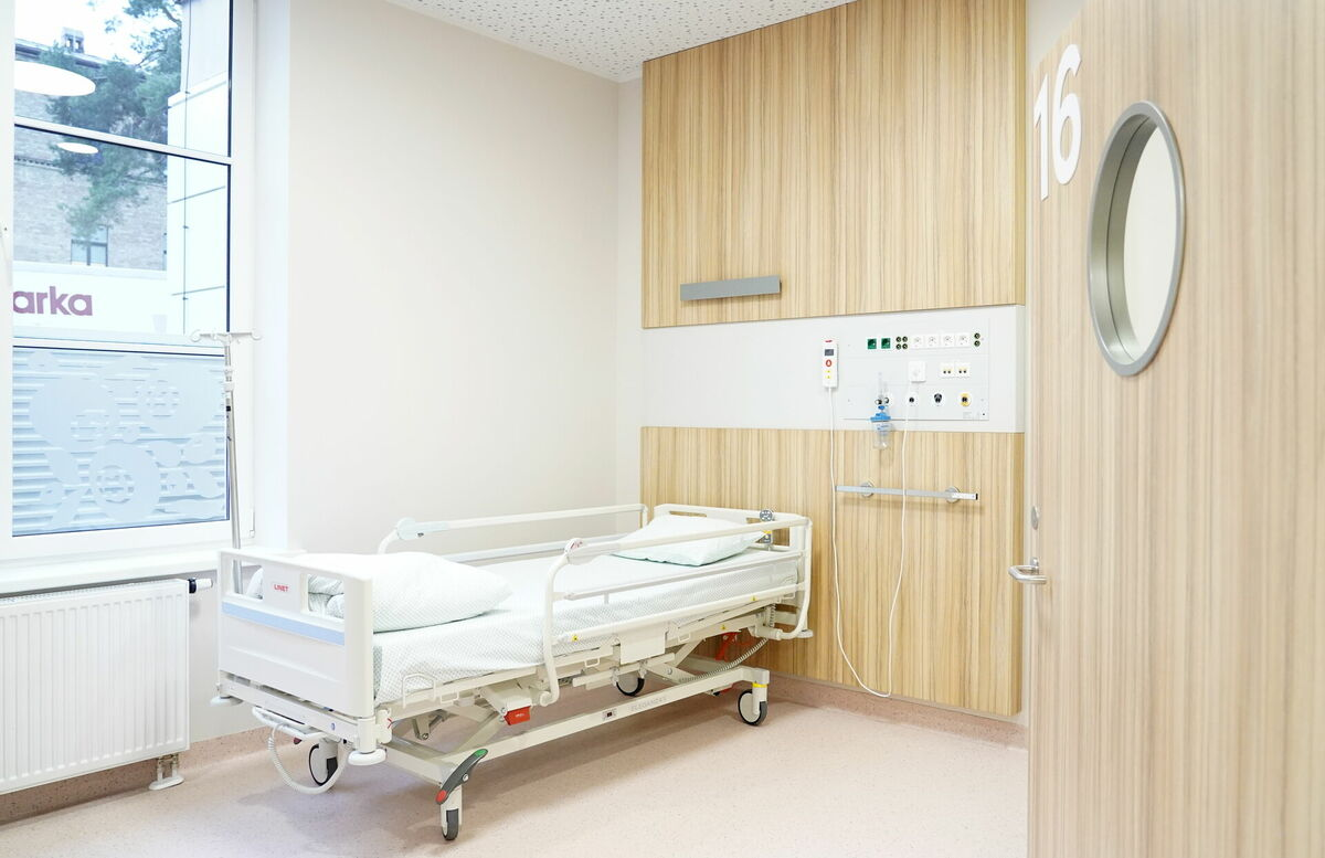 Bērnu Klīniskās universitātes slimnīcas telpas. Foto: Zane Bitere/LETA