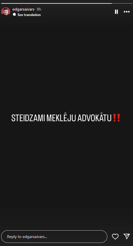 Foto: Edgars Aivars/Instagram