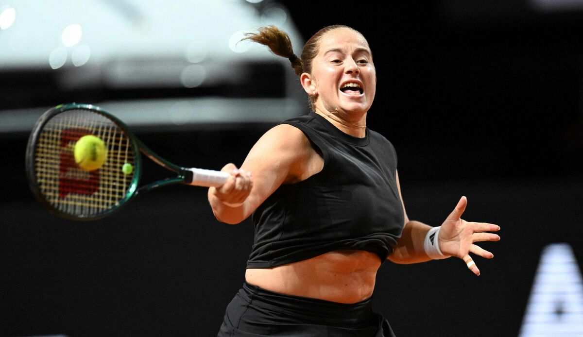 Aļona Ostapenko. Foto: THOMAS KIENZLE / AFP / Scanpix