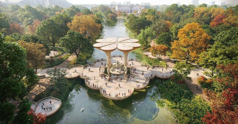 Vienotības tilts. Foto: Heatherwick Studio