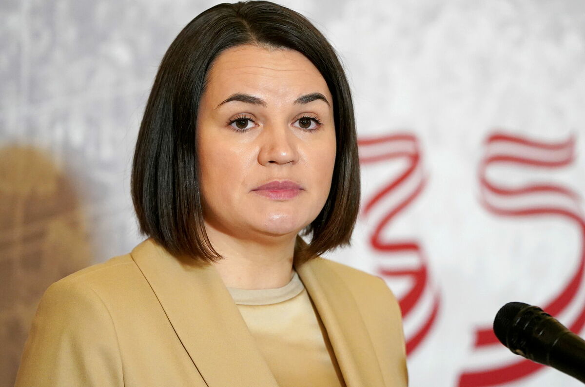Baltkrievijas demokrātiskās kustības līdere Svjatlana Cihanouska. Foto: Ieva Leiniša/LETA