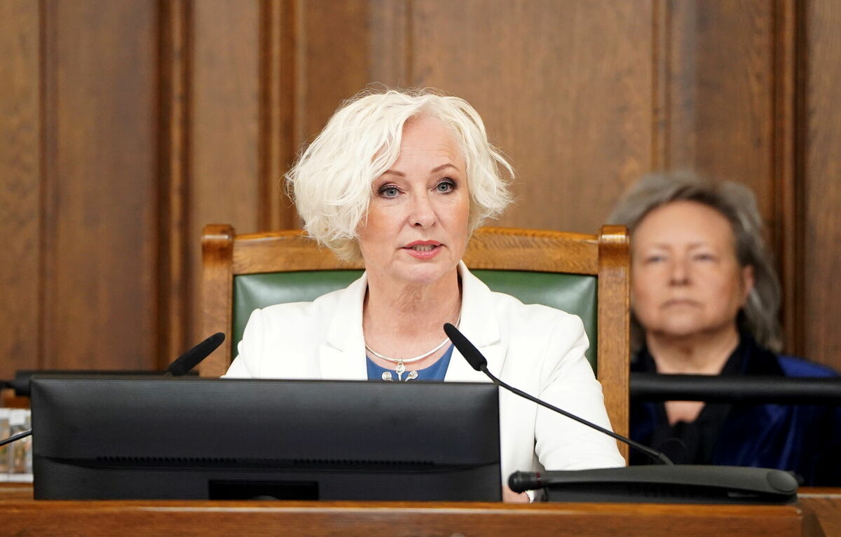 Saeimas priekšsēdētāja Daiga Mieriņa. Foto: LETA