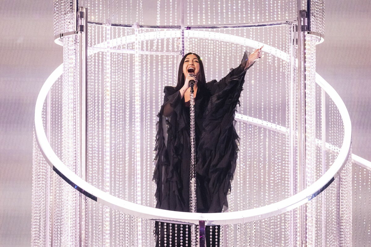 Izraēlas pārstāve Eirovīzijā. Foto: EPA/GEORGIOS KEFALAS/Scanpix