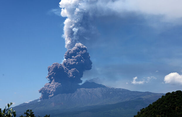Vulkāns Etna. Foto: scanpix/REUTERS/Joachim Herrmann