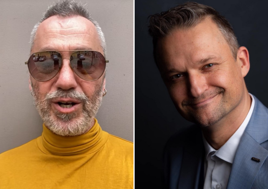 Foto: no kreisās, Horens Stalbe,  horenstalbe/TikTok; Egils Melnbārdis, Egils Melbārdis/Facebook 