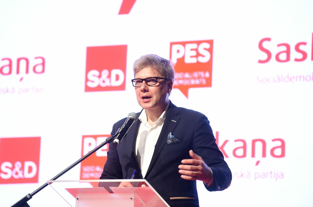 Partijas "Saskaņa" līdzpriekšsēdētājs Nils Ušakovs. Foto: Zane Bitere/LETA