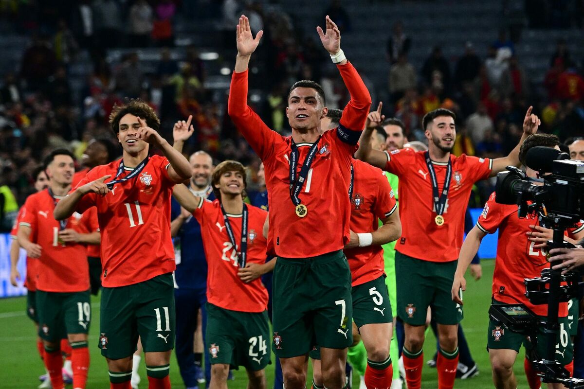 Portugāles uzvara UEFA Nāciju līgā. Foto: scanpix/Tobias SCHWARZ / AFP