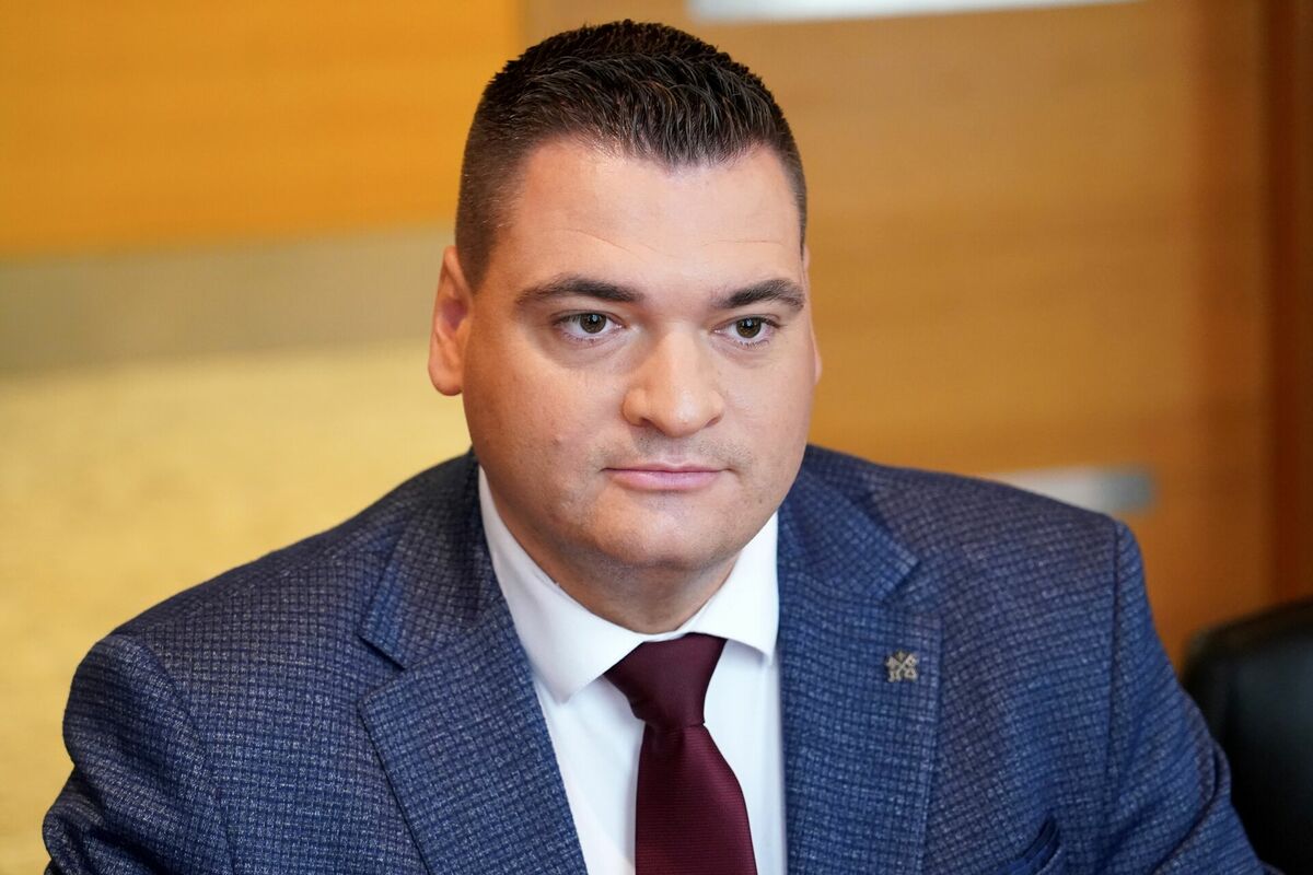 FNacionālās apvienības Rīgas mēra amata kandidāts Edvards Ratnieks. Foto: Ieva Leiniša/LETA