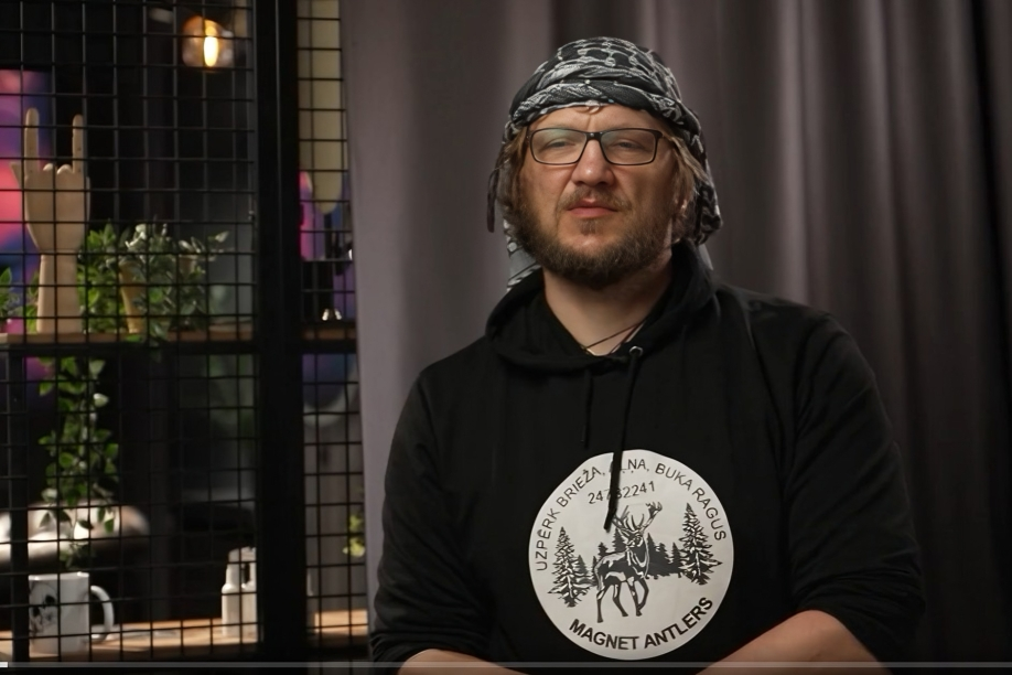 Foto: Ekrānuzņēmums no raidījuma "Slavenības. Bez filtra"