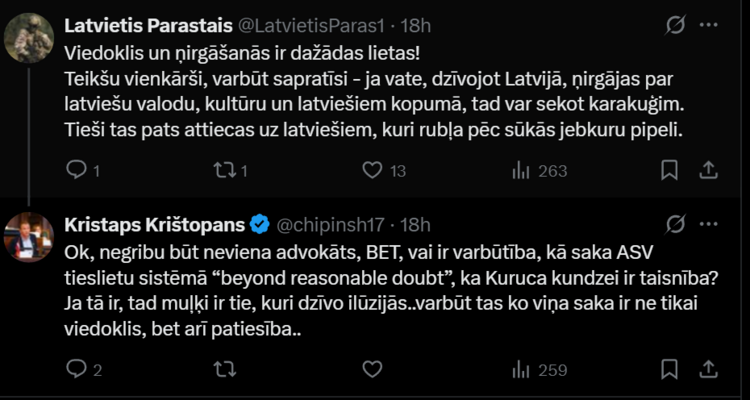 Foto: Ekrānšāviņš no "X"