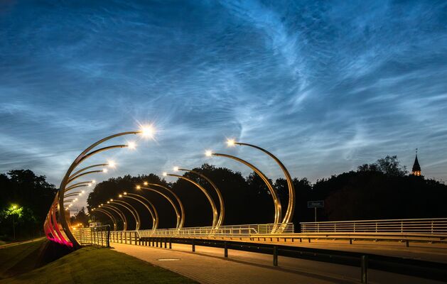 Sudrabainie mākoņi. Foto: Aivis Limbēns