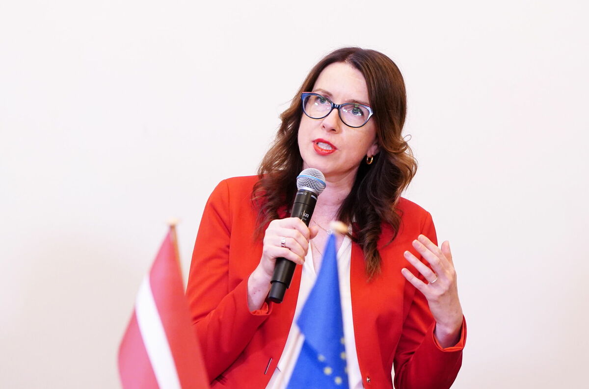 Žurnāliste Ina Strazdiņa. Foto: Ieva Leiniša/LETA