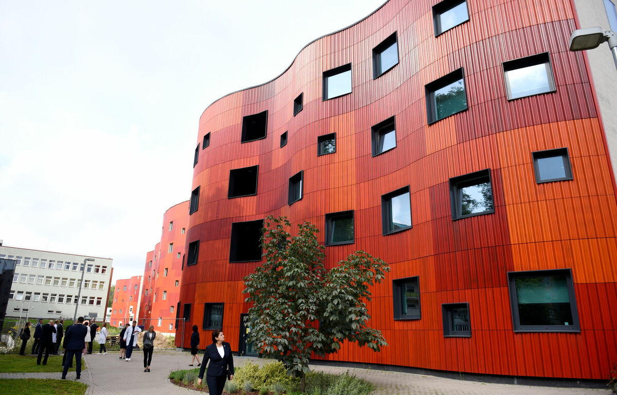 Paula Stradiņa Klīniskās universitātes slimnīcas teritorija. Foto: Zane Bitere/LETA