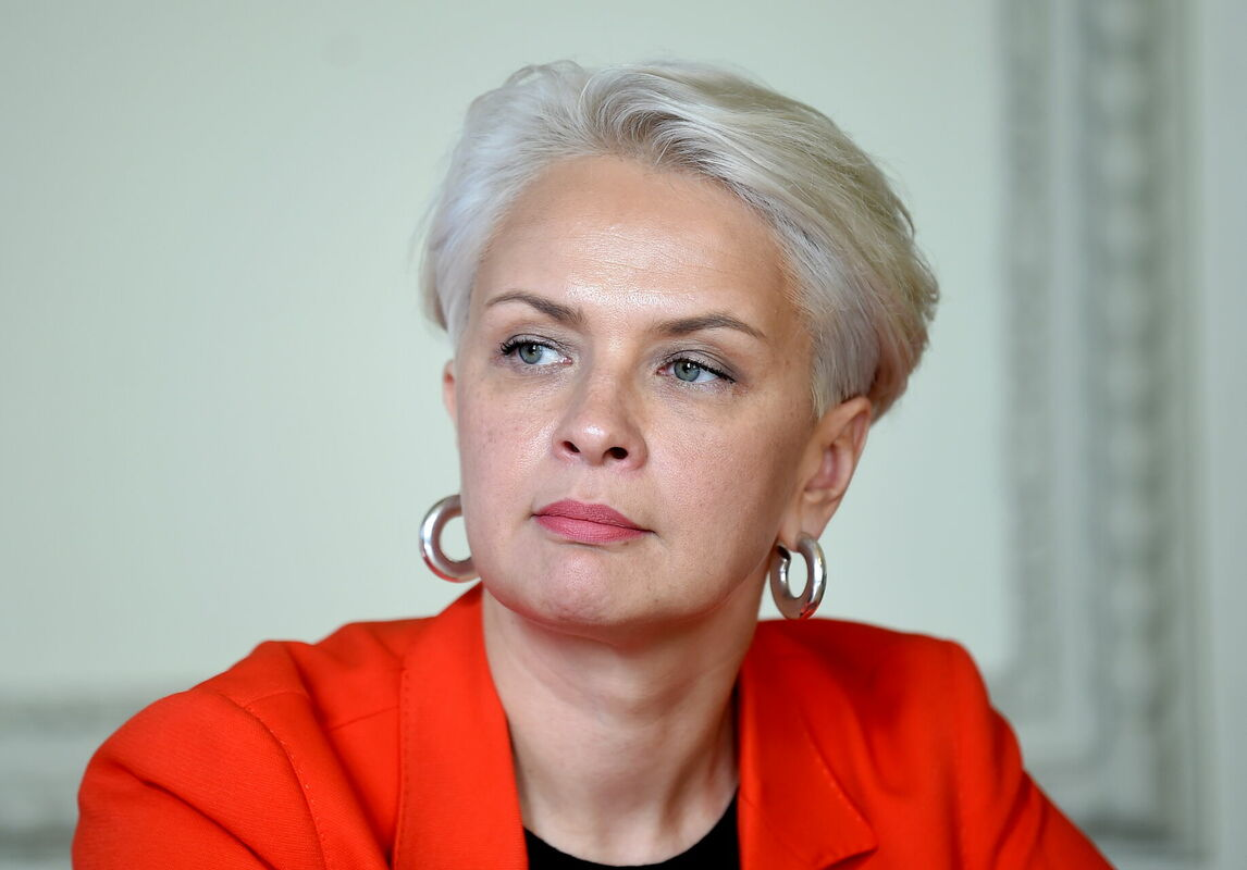Sabiedriskā medija vadītāja Baiba Zūzena. Foto: Zane Bitere/LETA