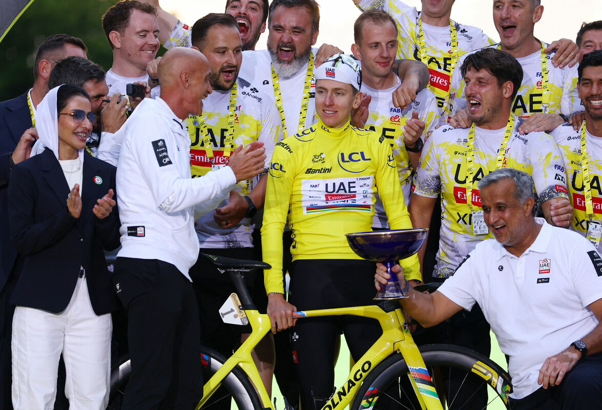 Tadejs Pogačars. Foto: REUTERS/Sarah Meyssonnier/Scanpix