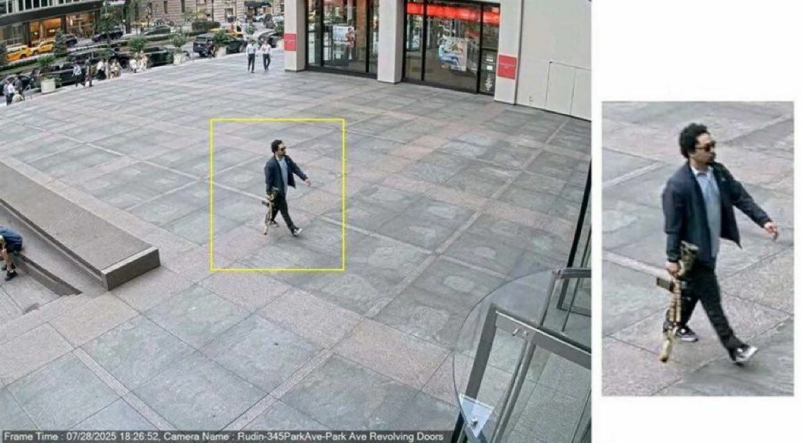 Slepkava, kurš otrdien Ņujorkā nošāva piecus cilvēkus. Foto: Ekrānuzņēmums no "X"