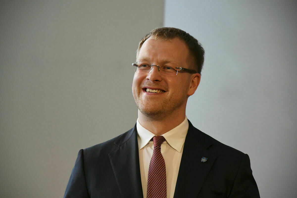 Daugavpils domes priekšsēdētājs Andrejs Elksniņš. Foto: Ivars Soikāns/LETA