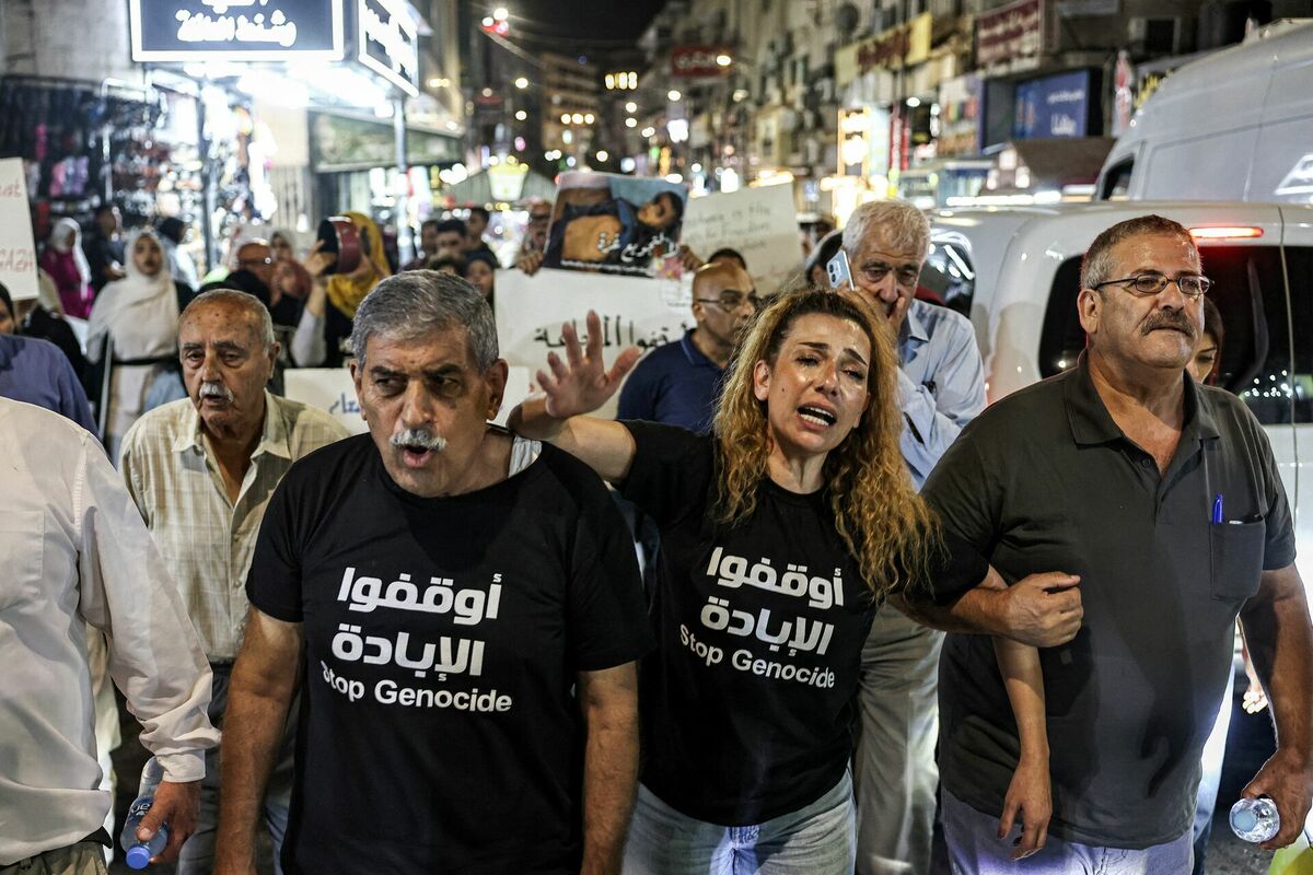 Palestīniešu protesti Gazas joslā. Foto:  Zain JAAFAR / AFP