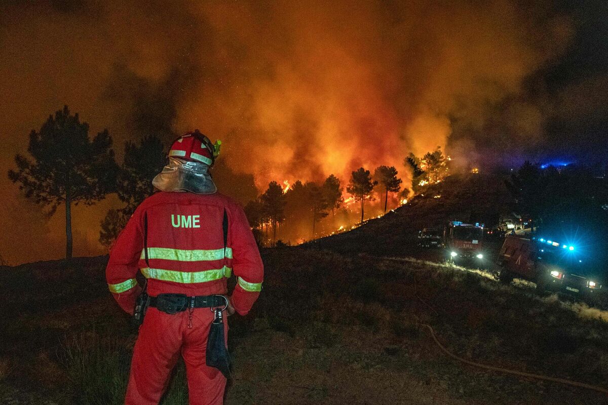 Spānijas mežu ugunsgrēki. Foto: scanpix/UME / AFP