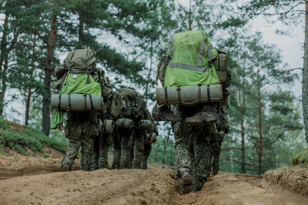 Berešu maršs. Foto: Latvijas Nacionālā aizsardzības akadēmija