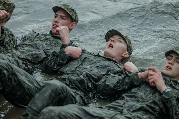Berešu maršs. Foto: Latvijas Nacionālā aizsardzības akadēmija