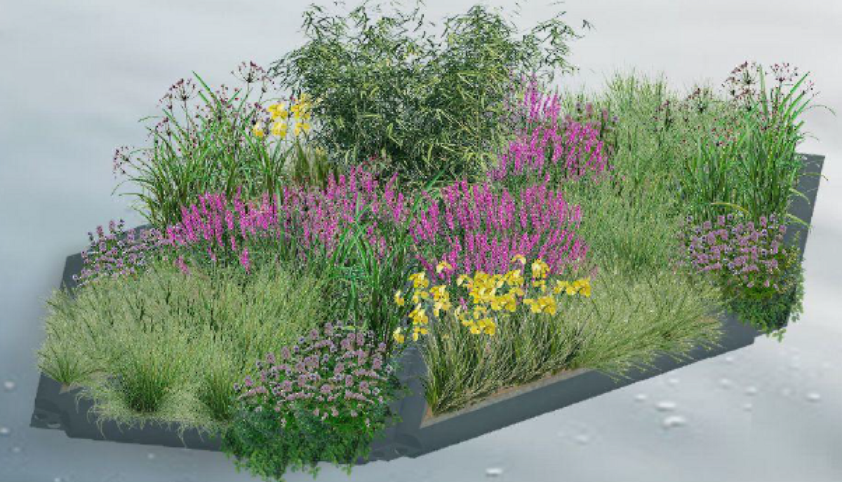 Peldošā sala, vizualizācija. Foto: gulbene.lv