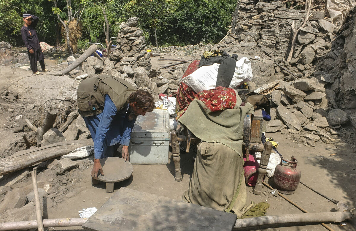 Afganistānas zemestrīces sekas. Foto: AP Photo/Hedayat Shah/Scanpix