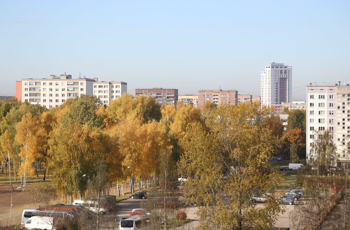 Daudzdzīvokļu mājas Purvciemā. Foto: LETA
