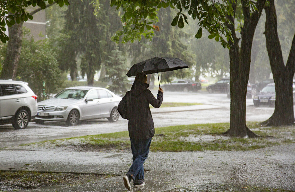 Negaiss Rīgā. Foto: LETA