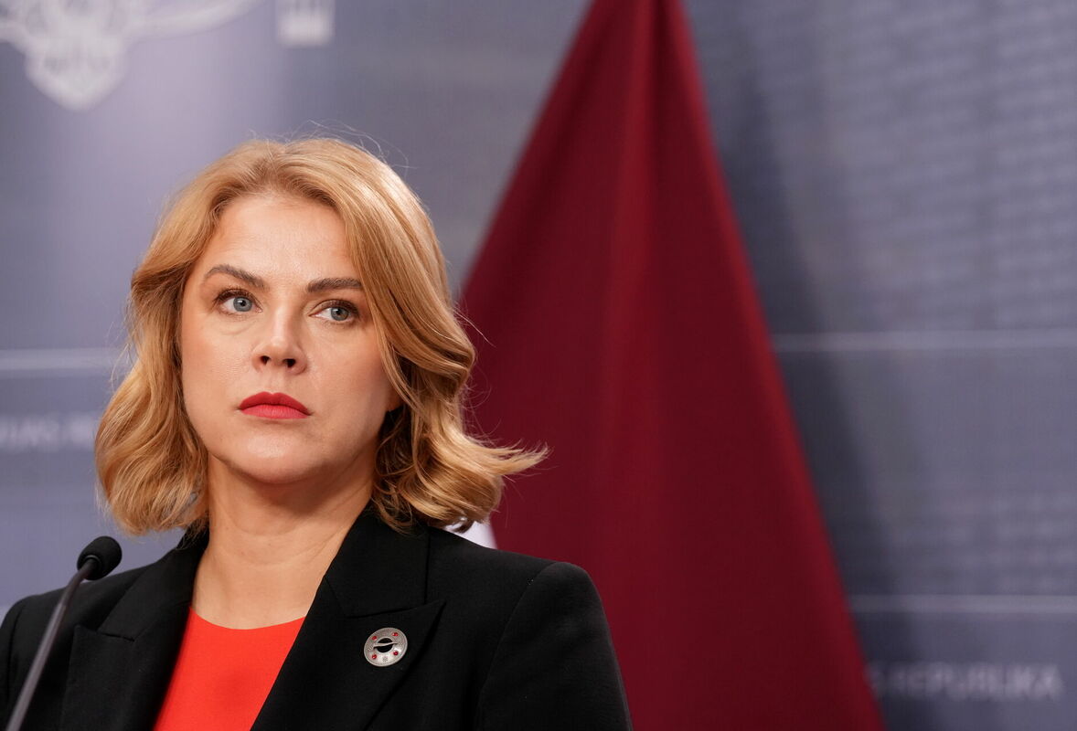 Ministru prezidente Evika Siliņa. Foto: Evija Trifanova/LETA