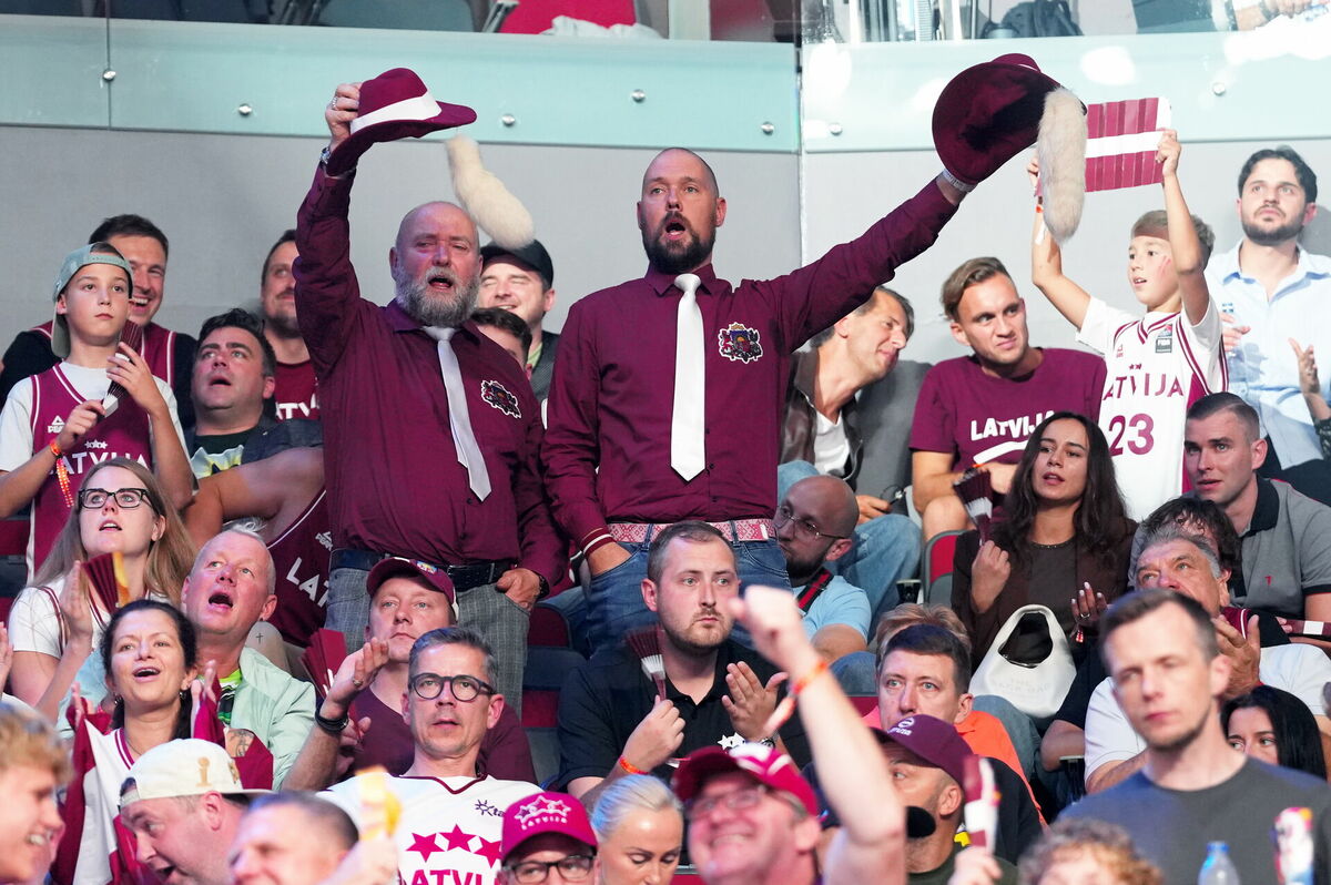 Latvijas izlases atbalstītāji Eiropas čempionāta finālturnīra