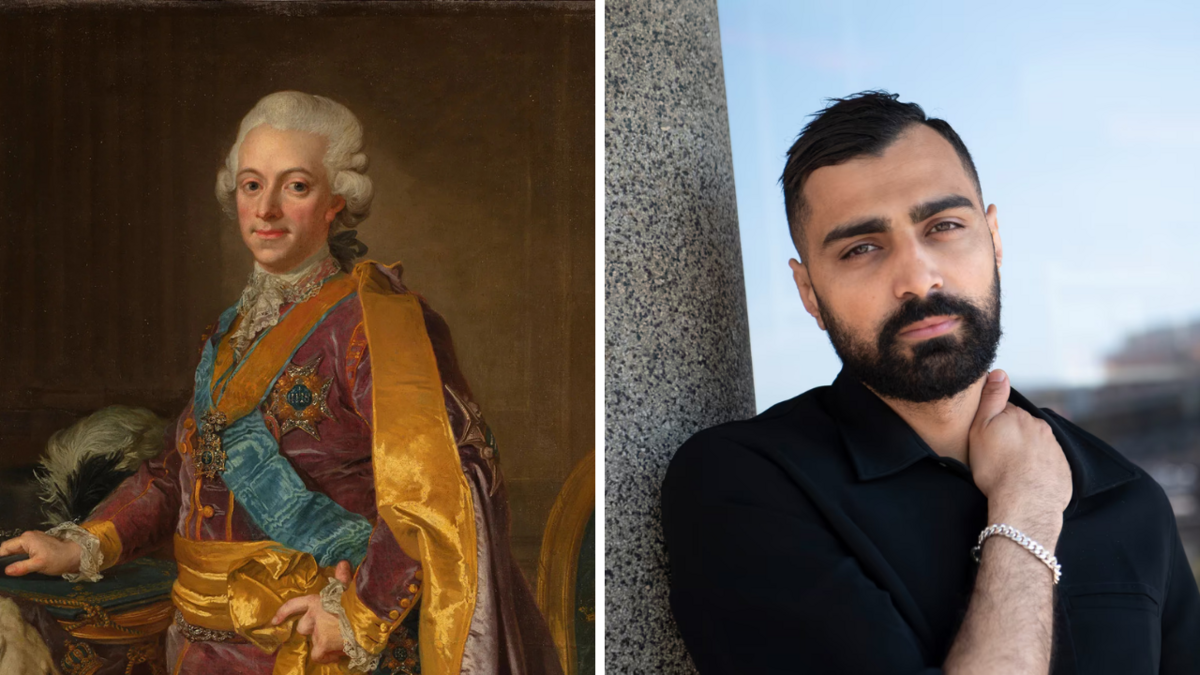 Zviedrijas karalis Gustavs III un Aleksandrs Abdallahs. Foto: Statens Historiska Museer/Livrustkammaren/Fredrik Sandberg / TT