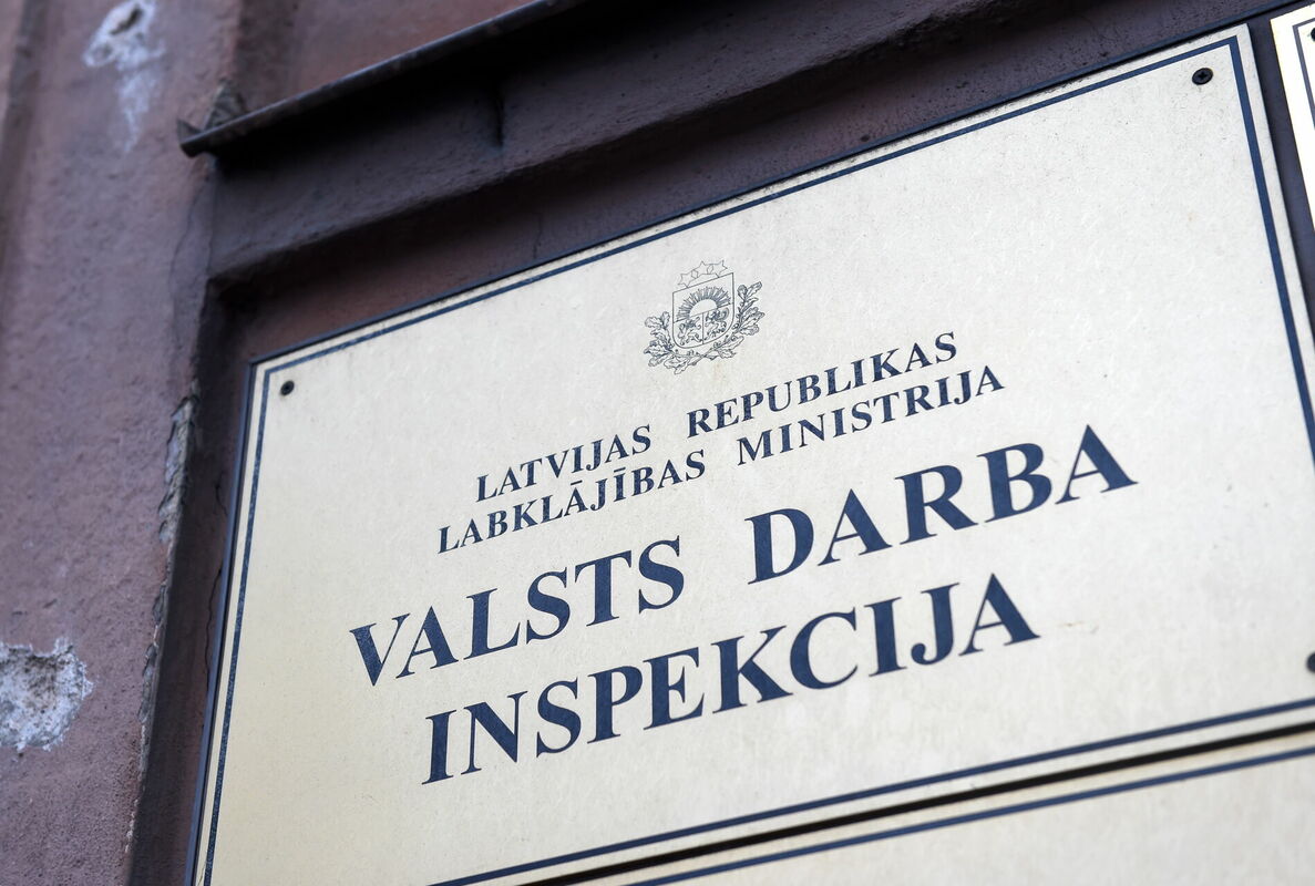 Izkārtne - Valsts darba inspekcija. Foto: LETA