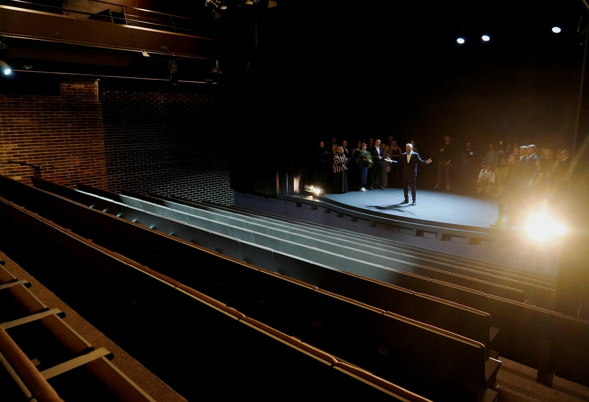 Dailes teātra pārbūvētā Jaunā zāle. Foto: Zane Bitere/LETA