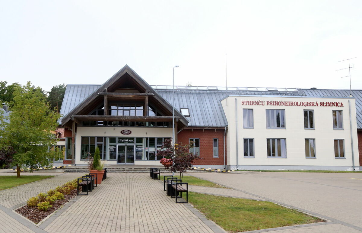 Strenču psihoneiroloģiskā slimnīca. Foto: LETA