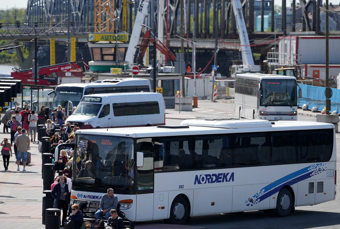 Rīgas Starptautiskās autoostas teritorija. Foto: LETA