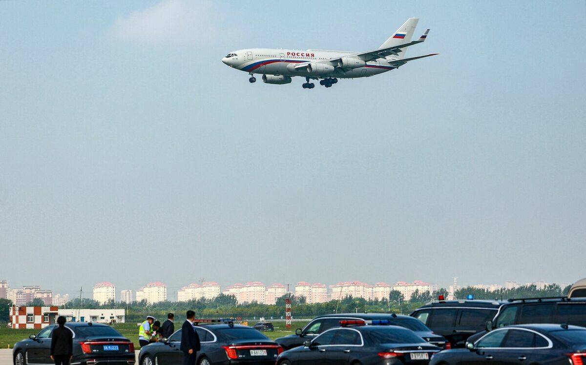 Putina lidmašīna. Foto: Sputnik/Vladimir Smirnov/REUTERS/Scanpix